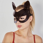 Кожаная маска кошечка