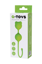 Зеленые вагинальные шарики a-toys с ушками