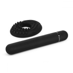 Мини-вибратор le wand baton с текстурированной насадкой - 11,9 см.