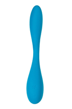 Синий гибкий вибратор satisfyer g-spot flex 5+ - 19,6 см.