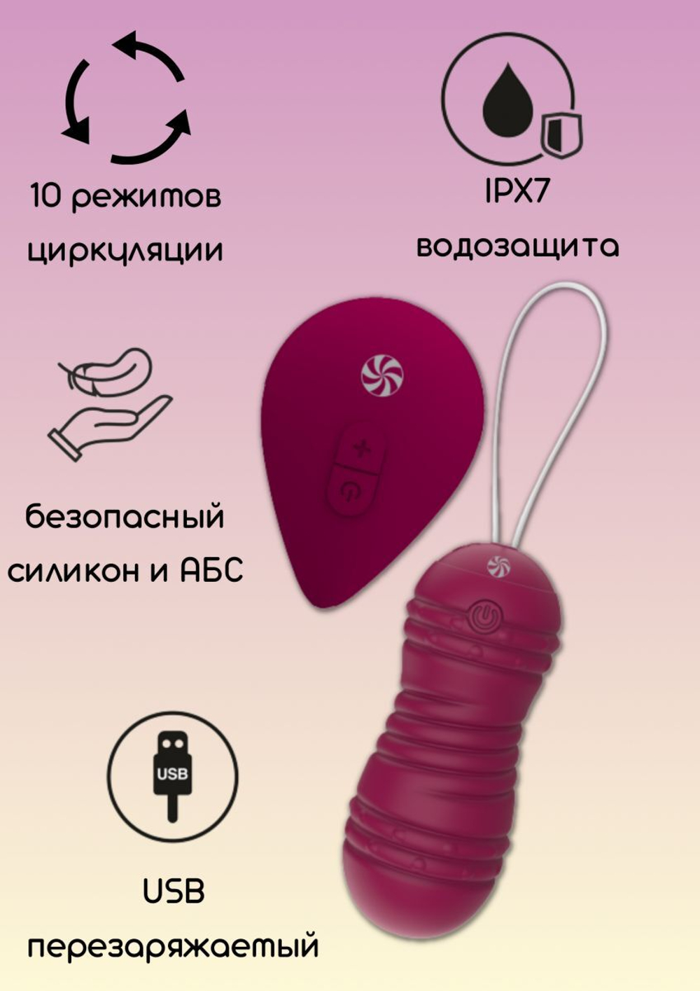 Вагинальные виброшарики с пультом ду ray