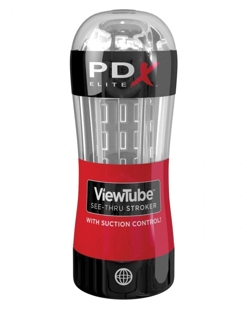 Прозрачный мастурбатор в тубе PDX Elite ViewTube See-Thru Stroker