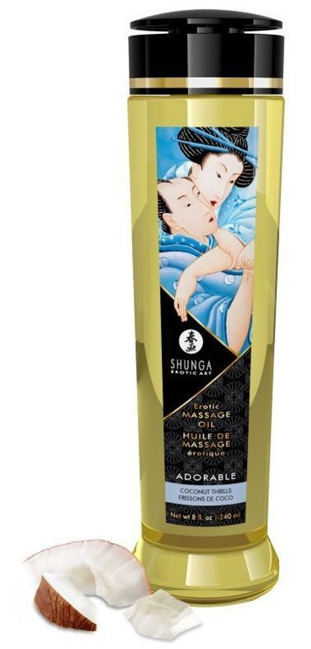 Массажное масло shunga с ароматом - 240 мл.