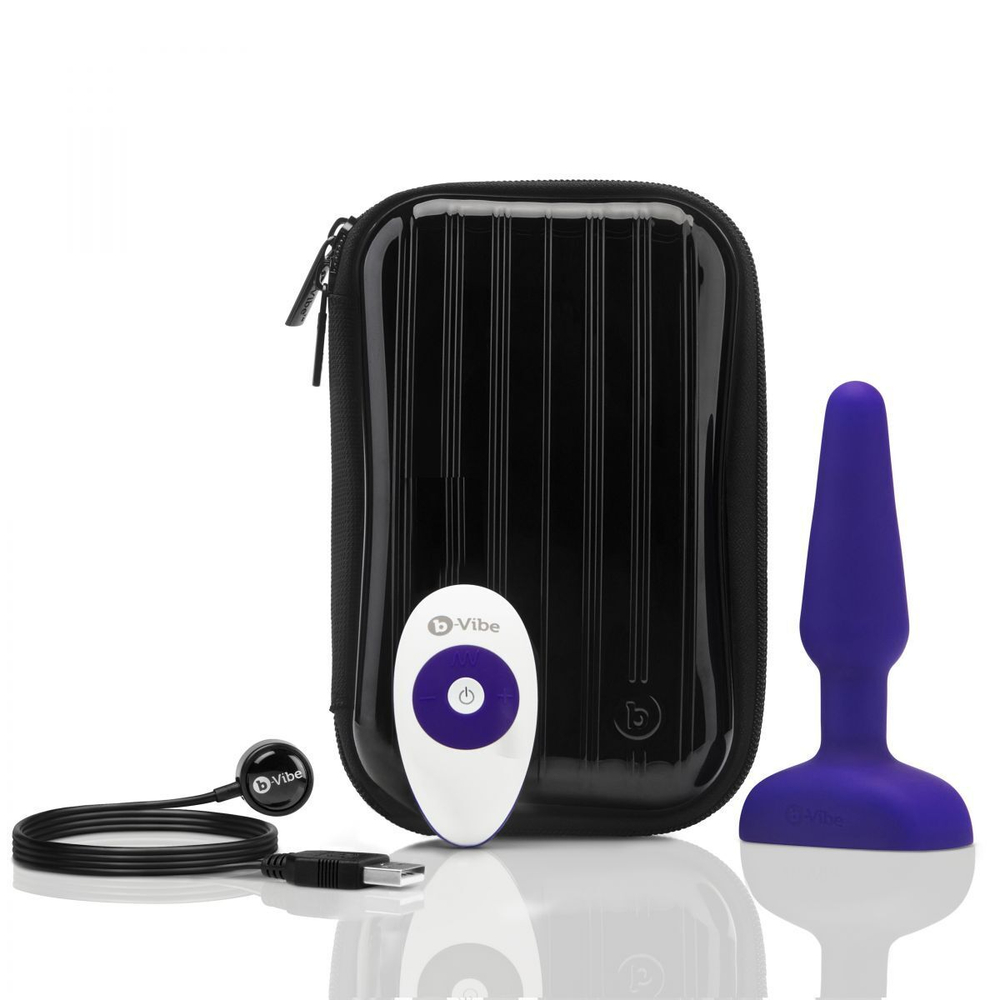 Анальная вибропробка с 3 источниками вибрации TRIO REMOTE CONTROL PLUG - 13,5 см.