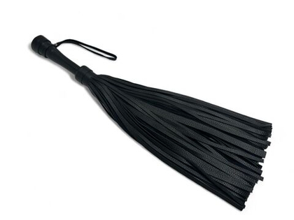 Черная профессиональная плеть luxury arsenal - 55 см.