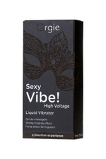 Гель для массажа Orgie Sexy Vibe High Voltage с эффектом вибрации - 15 мл.