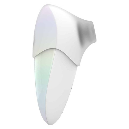 Белый клиторальный таппинг-стимулятор pandora с насадкой для вакуумной стимуляции