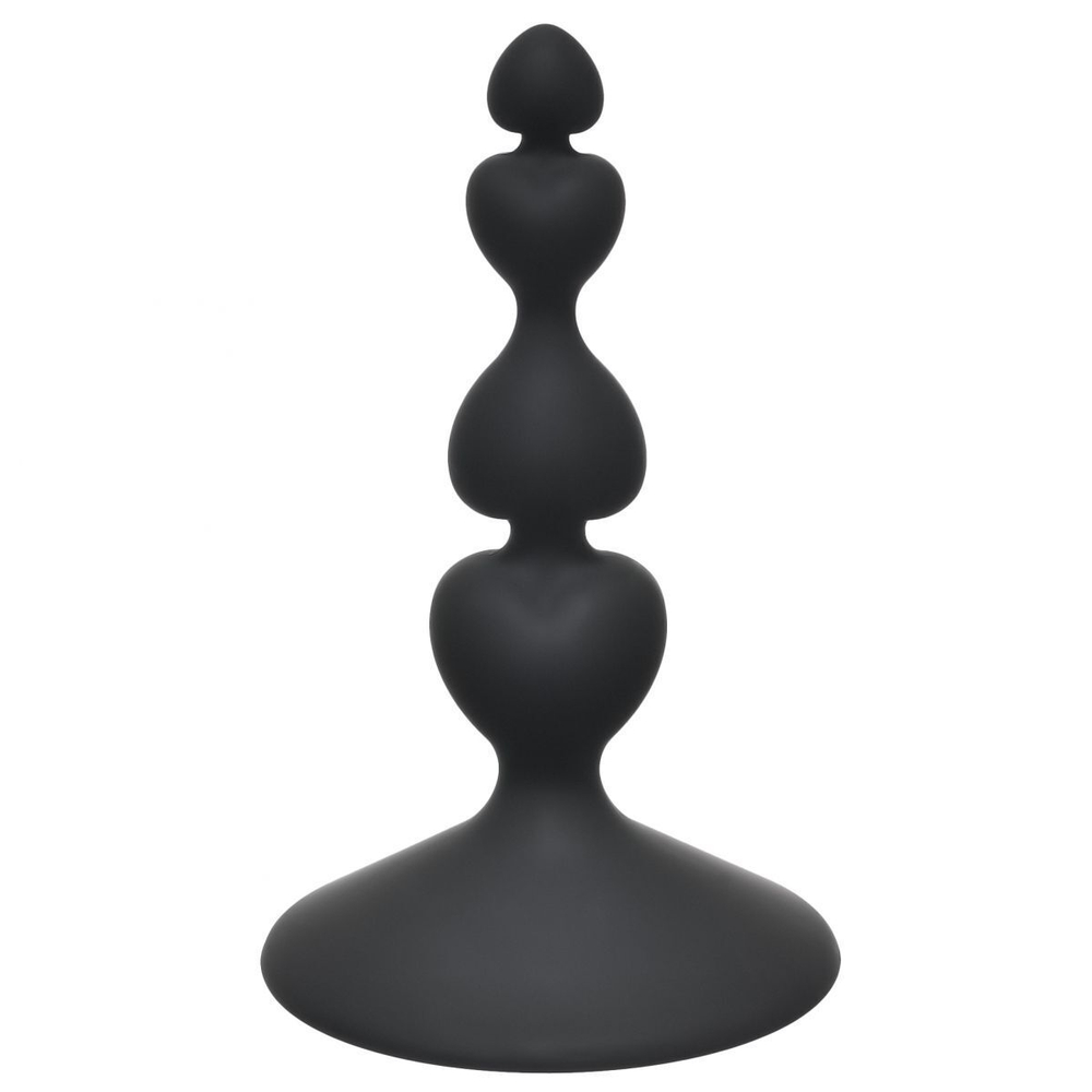 Анальная пробка Sweetheart Plug Black - 10 см.