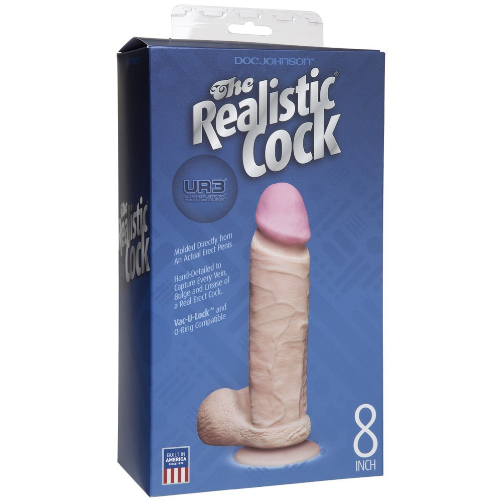 Ультрареалистичный фаллоимитатор the realistic cock ultraskyn 8” - 20,57 см.