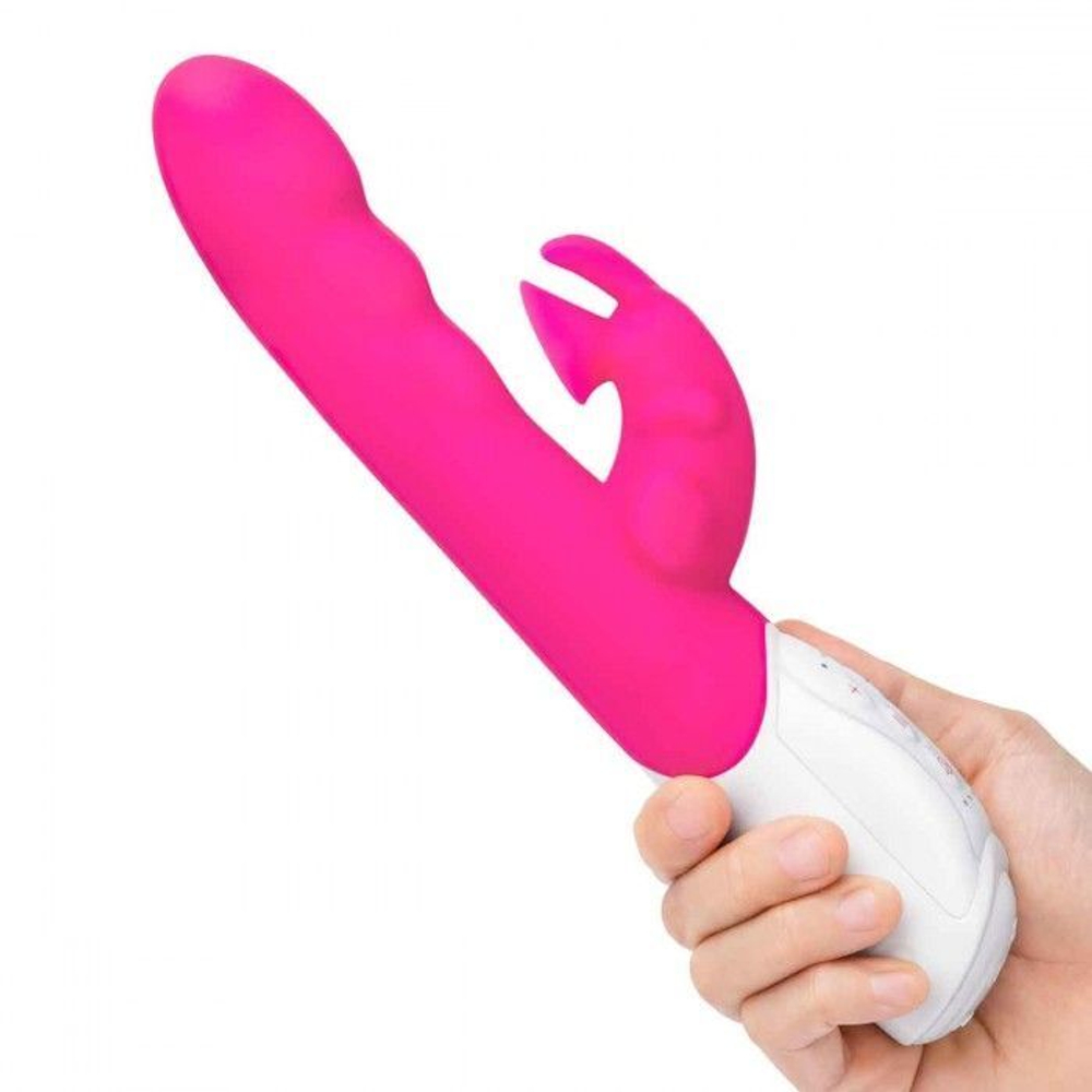 Вибромассажер с клиторальной стимуляцией Clitoral Suction Rabbit - 24,5 см.