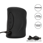 Реалистичный черный мастурбатор-насадка Black Delight Pro Stroker