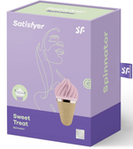 Вибратор-спиннер с лепестками satisfyer sweet treat