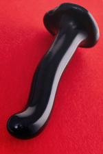 Черный стимулятор для пар p&g-spot dildo size m - 18 см.