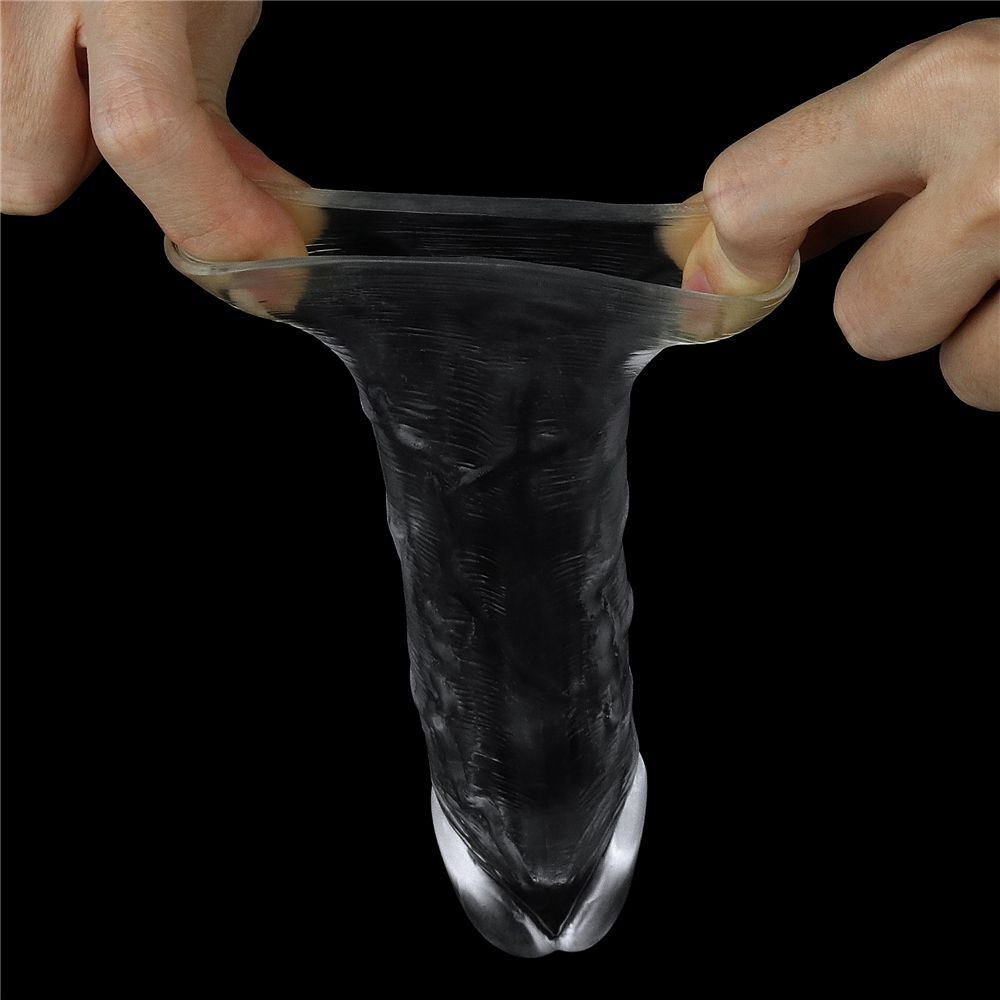 Прозрачная насадка-удлинитель flawless clear penis sleeve add 1 - 15,5 см.
