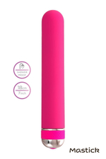 Розовый нереалистичный вибратор Mastick