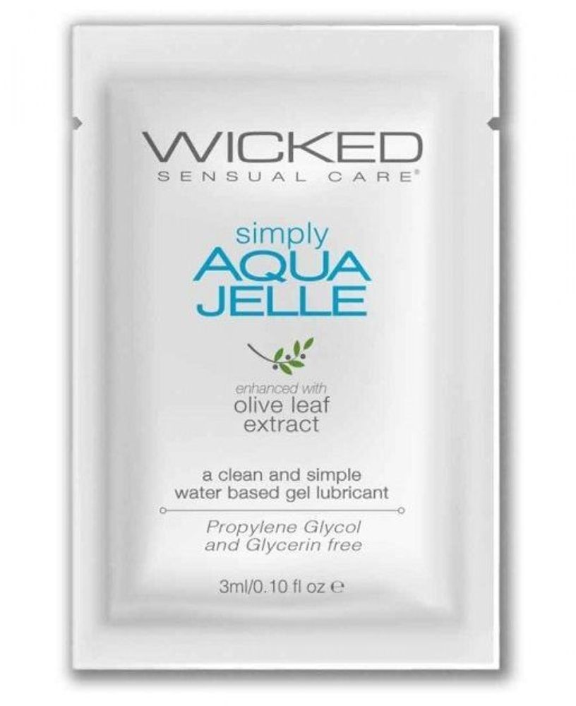 Легкий лубрикант на водной основе с алое Wicked Aqua - 3 мл.