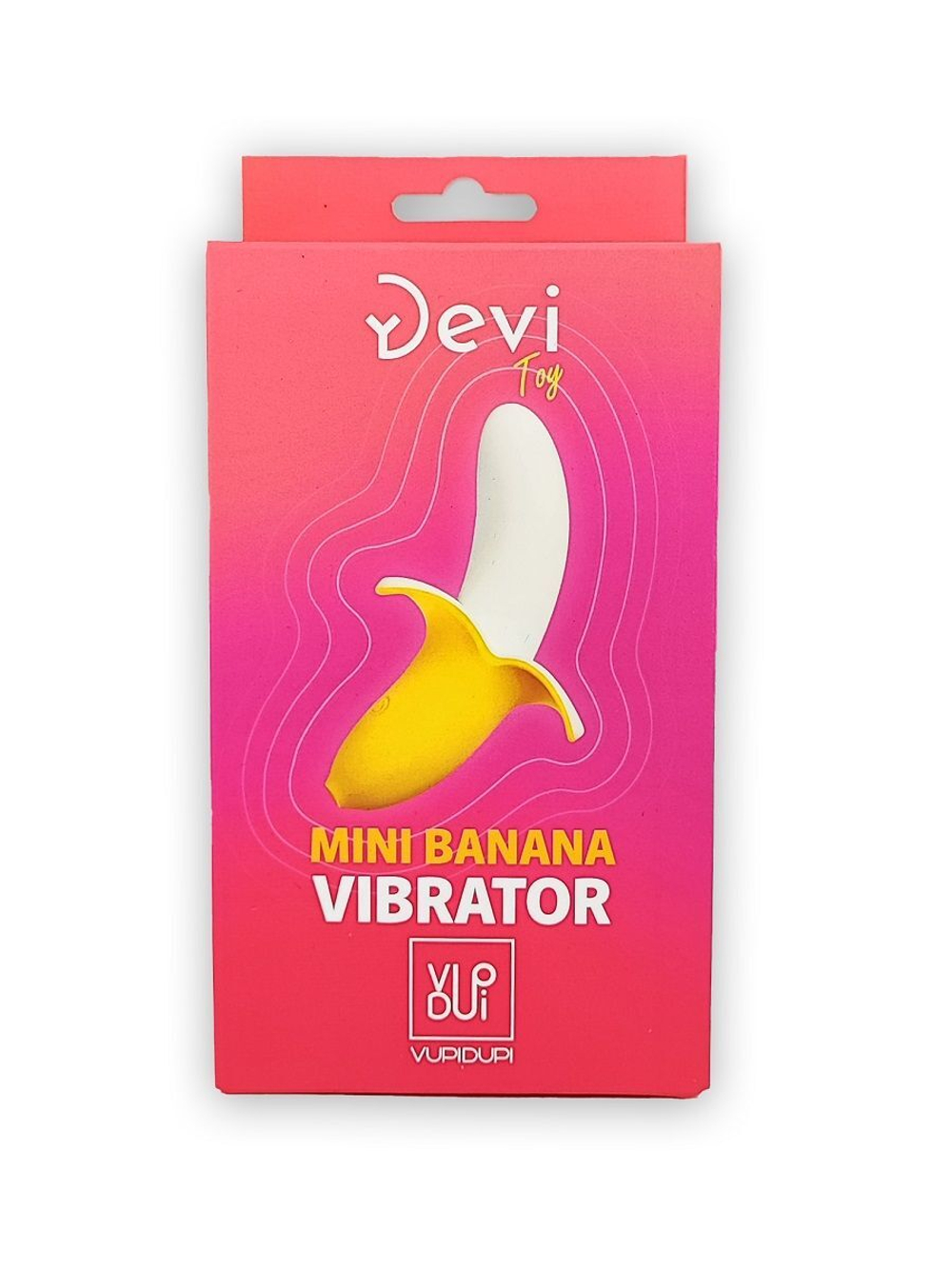 Оригинальный мини-вибратор в форме банана mini banana - 13 см.
