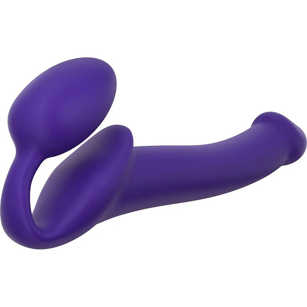 Безремневой страпон silicone bendable strap-on