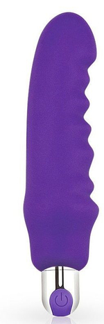 Фиолетовый вибратор rechargeable ijoy silicone waver - 16,5 см.