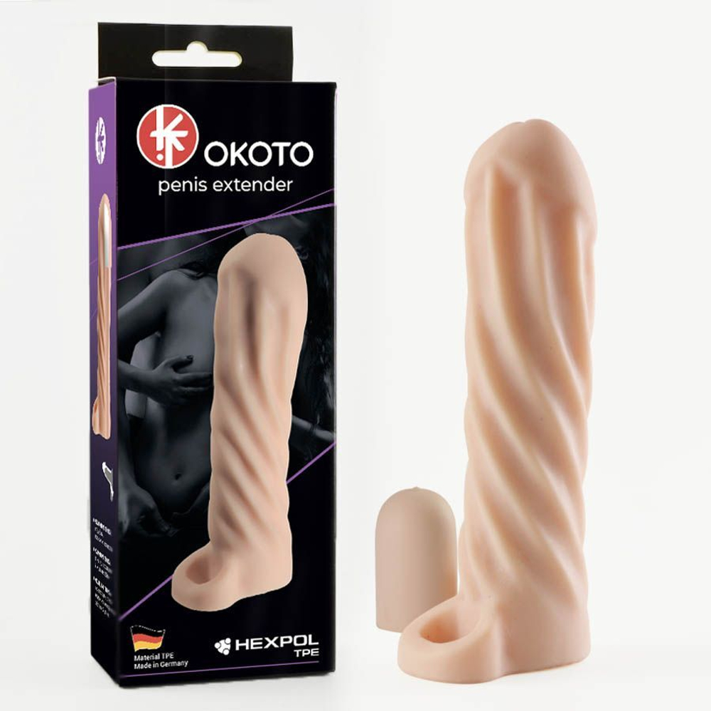 Насадка-удлинитель okoto с рельефом поверхности - 16 см.