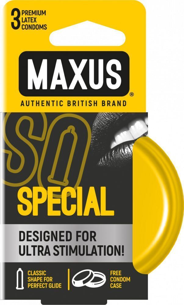 Презервативы с точками и рёбрами в железном кейсе MAXUS Special