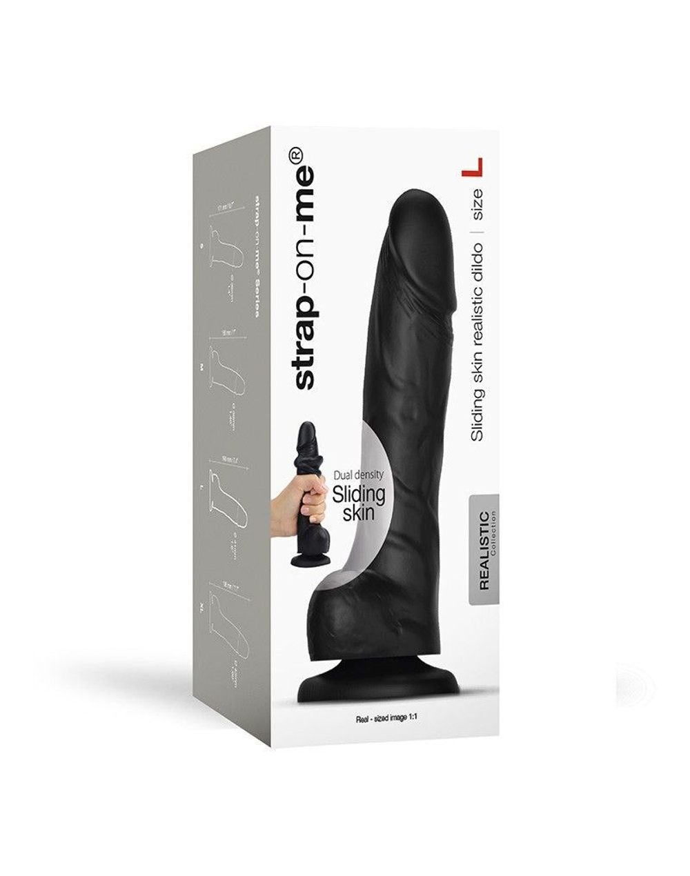 Фаллоимитатор strap-on-me sliding skin realistic dildo
