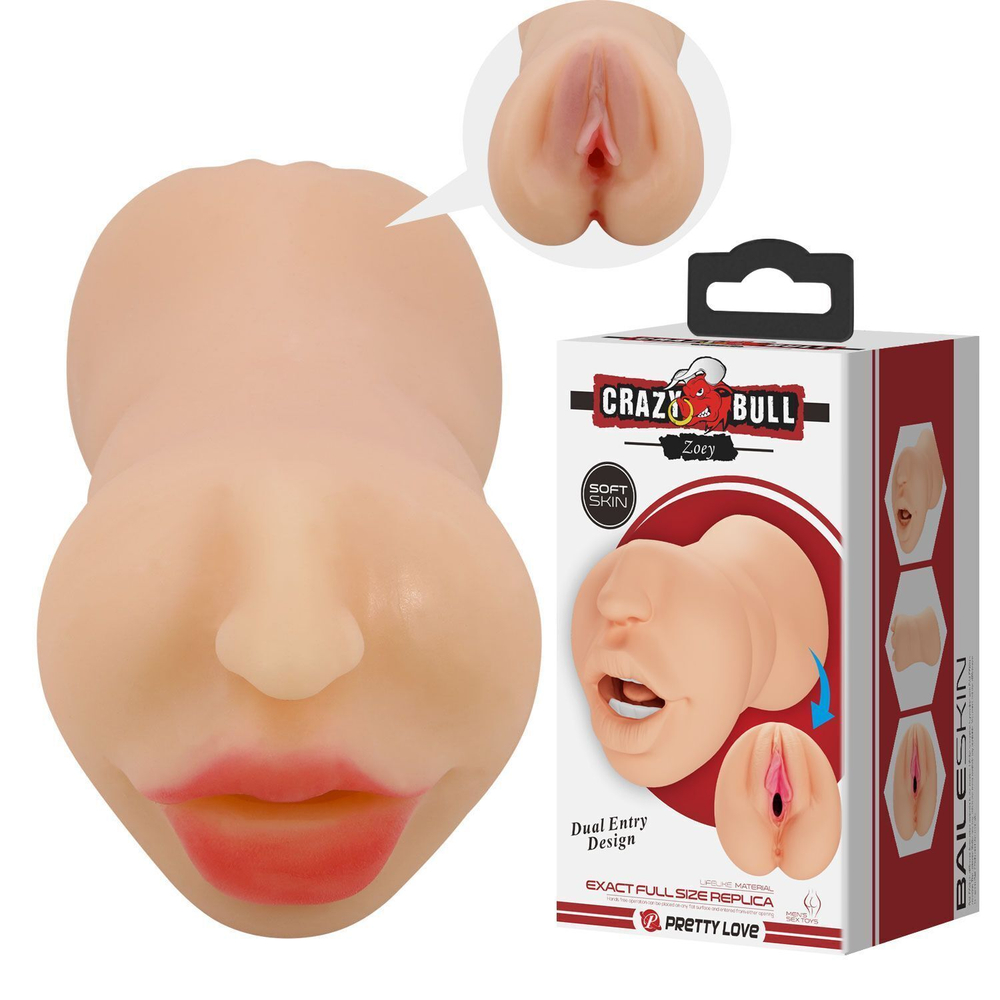 Реалистичный мастурбатор с ротиком и вагиной Zoey-Deluxe
