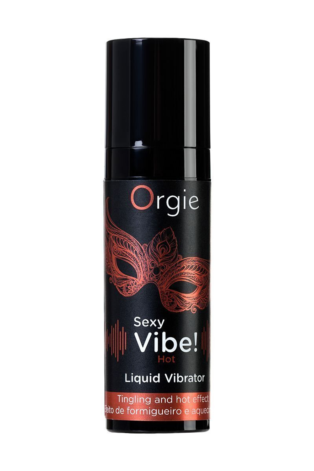 Разогревающий гель для массажа Orgie Sexy Vibe Hot с эффектом вибрации - 15 мл.