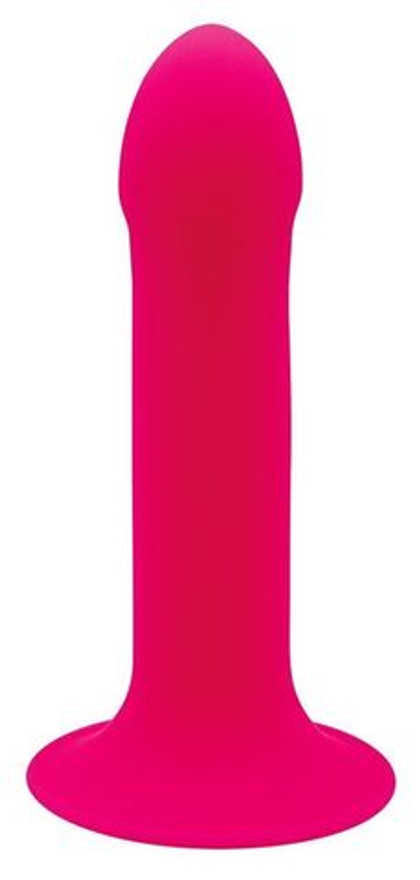 Ярко-розовый фаллоимитатор двойной плотности Hitsens 2 - 16,7 см.