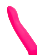 Ярко-розовый, светящийся в темноте фаллоимитатор sam glow - 17 см.