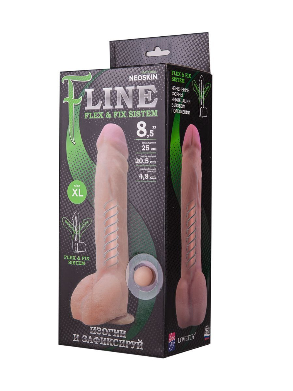 Фаллоимитатор на присоске f line - 25 см.