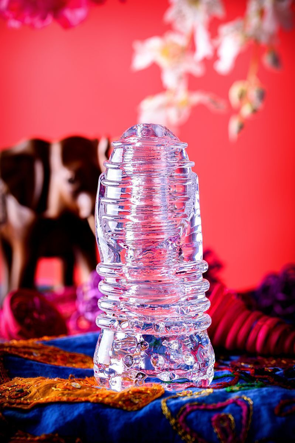 Прозрачный мастурбатор  lingam savitri