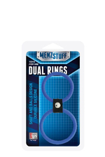 Синее двойное эрекционное кольцо dual rings blue