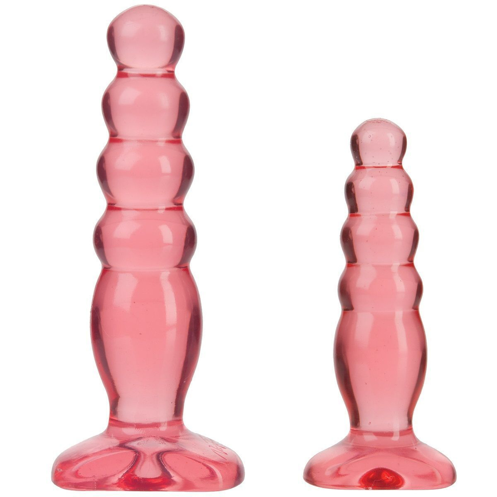 Набор из двух анальных втулок Crystal Jellies Anal Trainer Kit