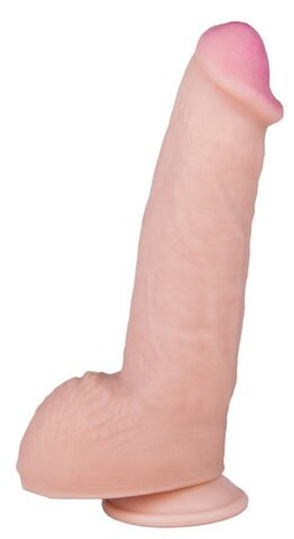 Реалистичный фаллоимитатор  на присоске REAL Next № 27 - 23 см.