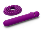 Мини-вибратор le wand baton с текстурированной насадкой - 11,9 см.