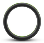Черно-зеленое эрекционное кольцо silicone go pro cock ring