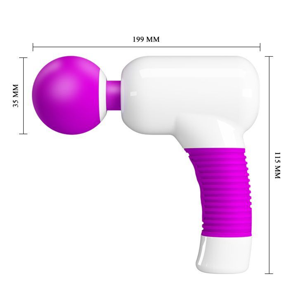 Клиторальный вибромассажер magic gun - 19,9 см.