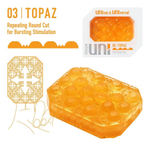 Оранжевый мастурбатор-стимулятор tenga uni topaz
