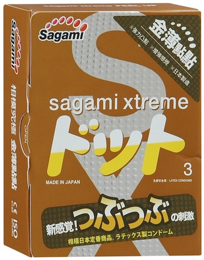 Презервативы sagami Xtreme Feel Up с точечной текстурой и линиями прилегания