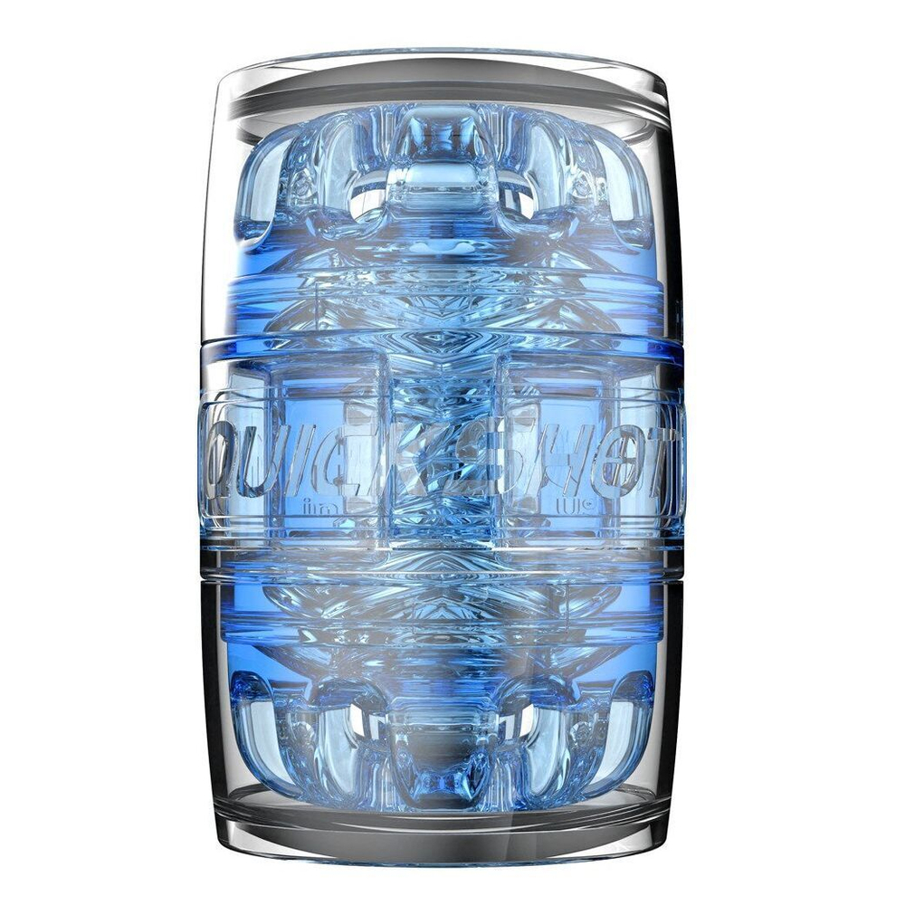 Реалистичный мягкий мастурбатор для удовольствия Quickshot Turbo Blue Ice