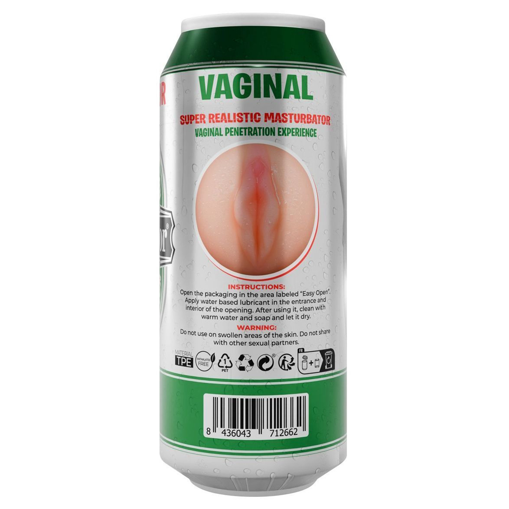 Реалистичная вагина в колбе для удовольствия Heineken Vagina II