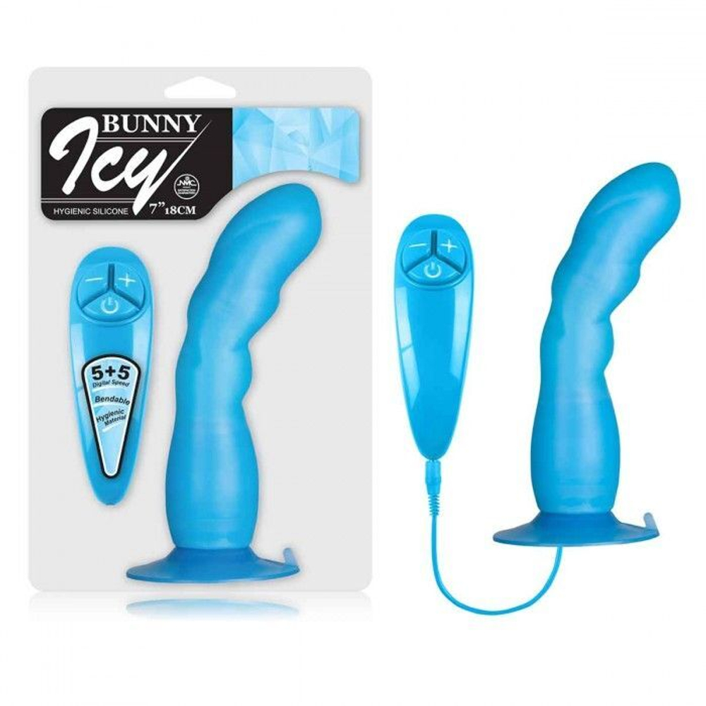 Вибратор для g-точки bunny icy - 18 см.