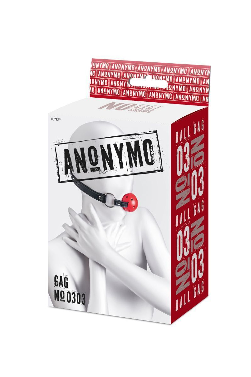 Кляп-шар на ремешках anonymo