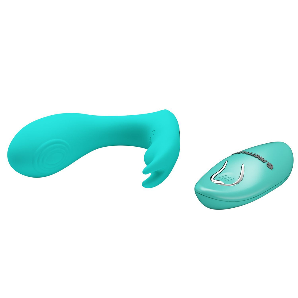 Бирюзовый стимулятор g-точки idabelle - 10,1 см.