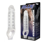 Прозрачная текстурированная насадка mighty extender - 13 см.