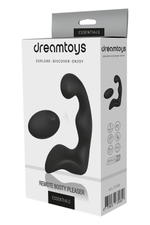 Черный вибромассажер простаты remote booty pleaser