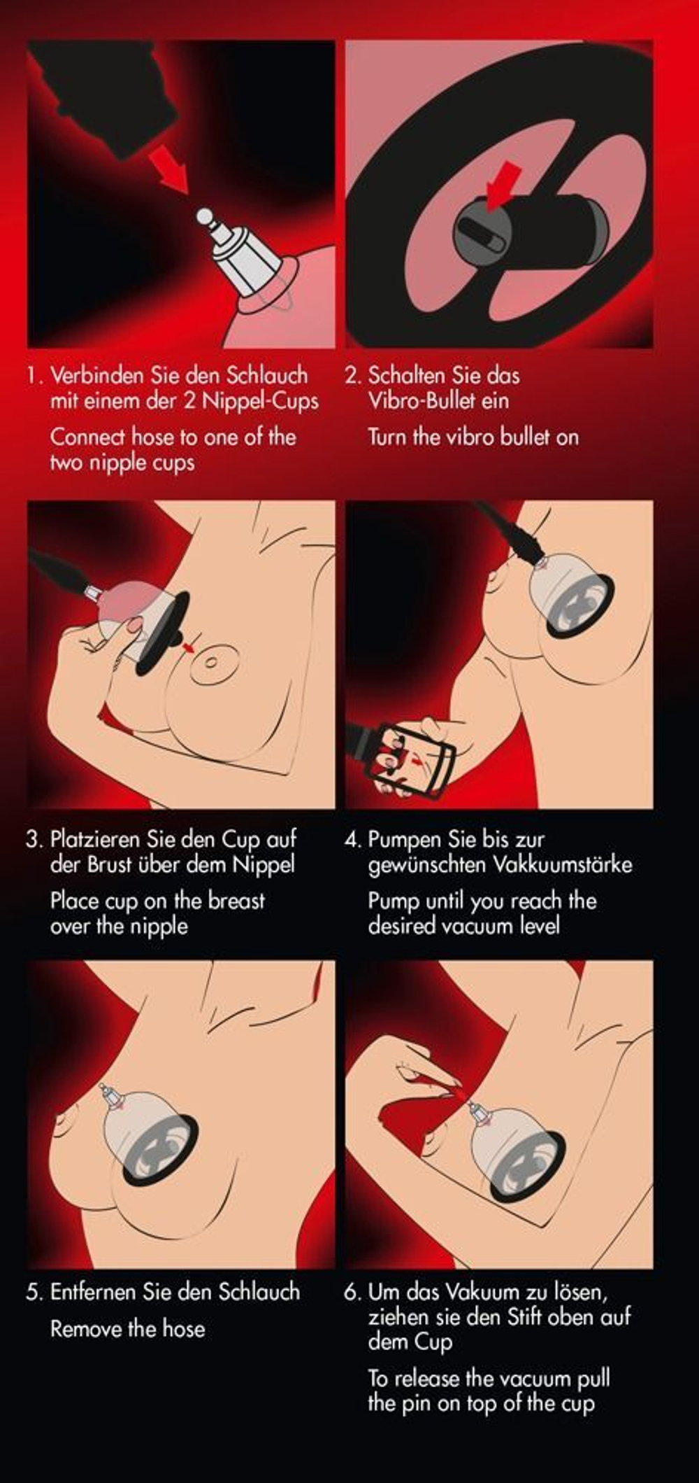 Вакуумная помпа для сосков с вибрацией bad kitty vibrating nipple cups