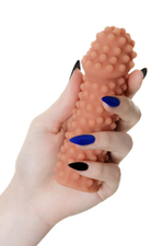 Телесная насадка на фаллос с бугорками extreme sleeve 010 s-size - 14,7 см.