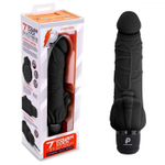 Вибратор-реалистик с клиторальными лепестками 7  Realistic Vibrator - 21,5 см.